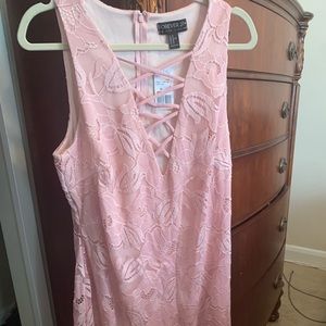 Brand new! Powder pink criss cross dress!